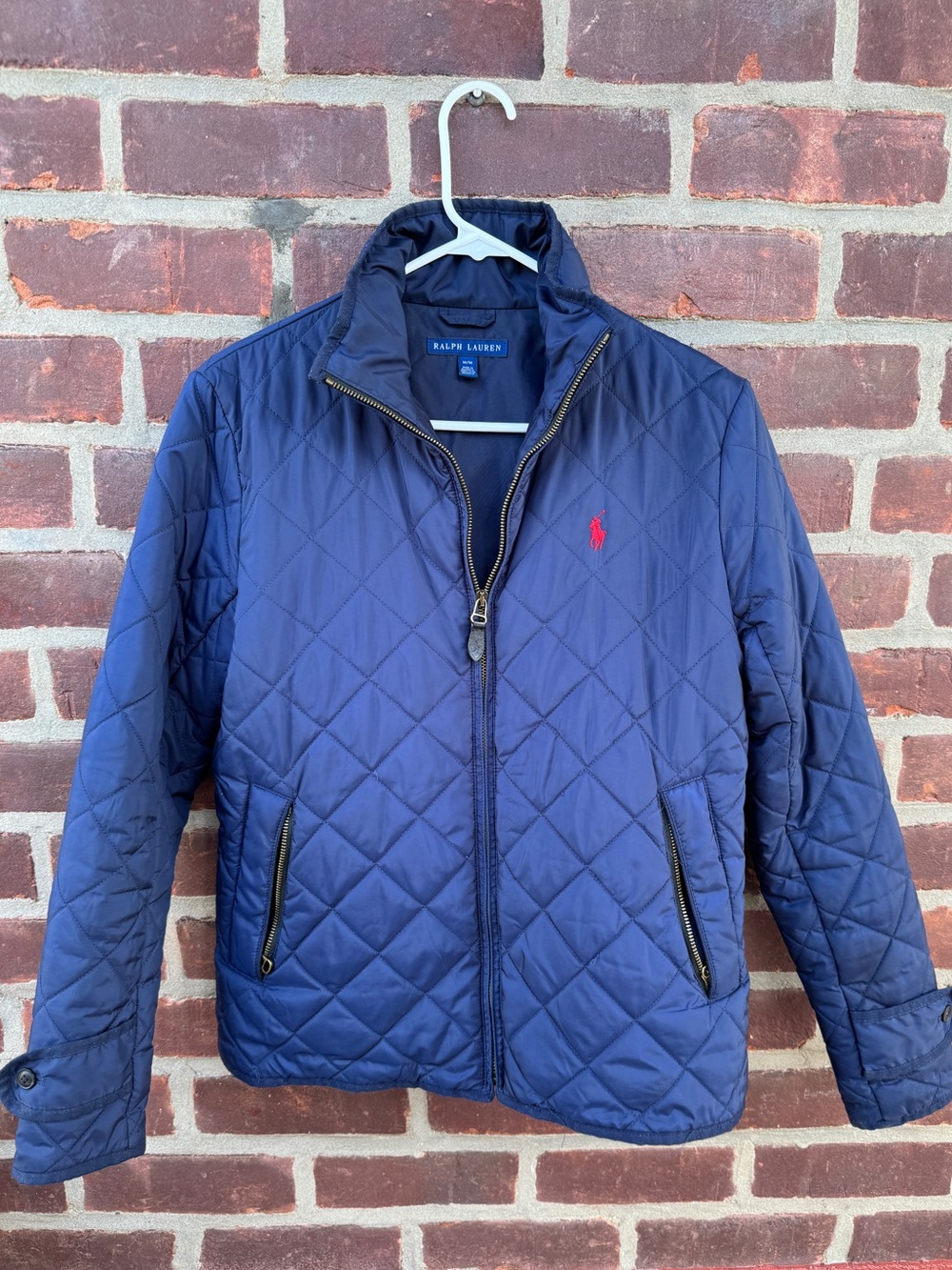Women’s Ralph Lauren Navy Quilted Puffer Jacket Size Medium